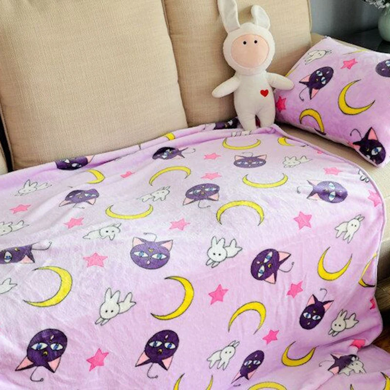 Star Moon Blanket Polyester fiber Travel Cushion Cover Soft Home Office Warm Supplies pillowcases sold separately | Дом и сад