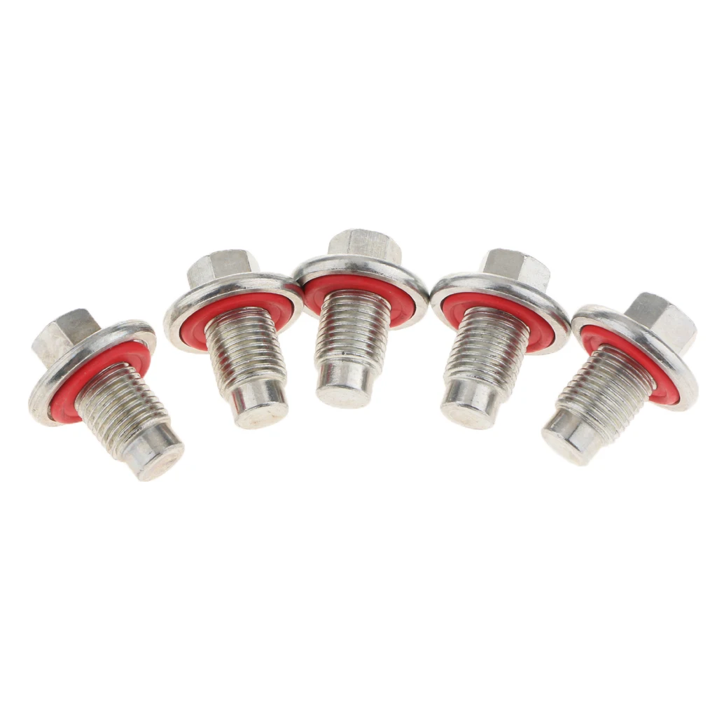10 шт. Серебряный винт для слива масла с вставкой резиновая прокладка M14 x 1 5 Для Dodge