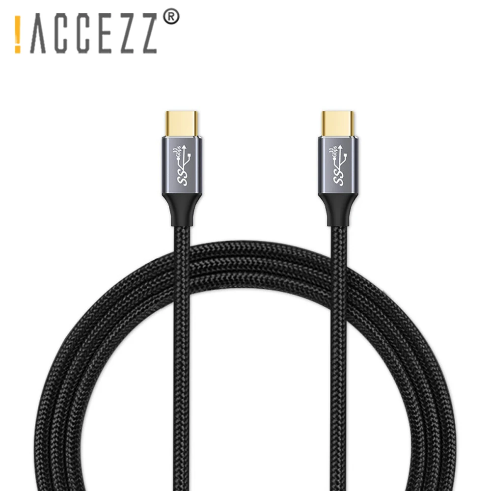 

!ACCEZZ 100W PD USB C to Type C Cable 5A USB 3.1 Gen 2 4K 10Gbps Fast Charge For Macbook Pro Samsung S9 Note 9 DELL QC 4.0 Cord