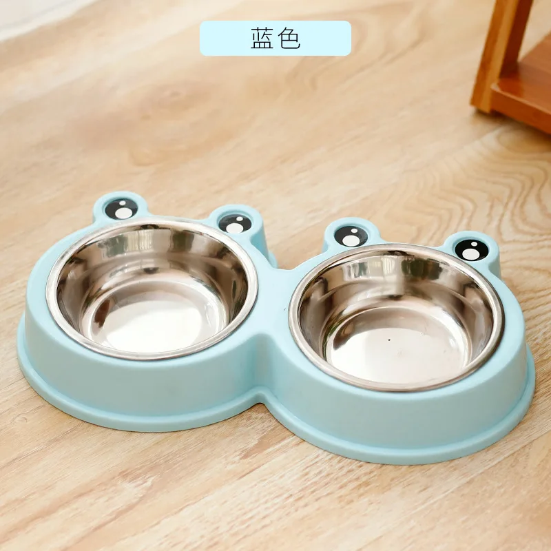 

Нескользящая двойная миска для кошек с подставкой, миска для кормления кошек, миски для питомцев, товары для домашних животных