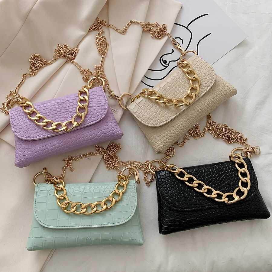 

Fashion Small Square Bag Women Handbags 2020 Ladies Design PU Leather Shoulder Bags Women's Chain Mobile Phone Crossbody Bag