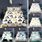 Комплект постельного белья из 23 предметов с треугольным геометрическим рисунком