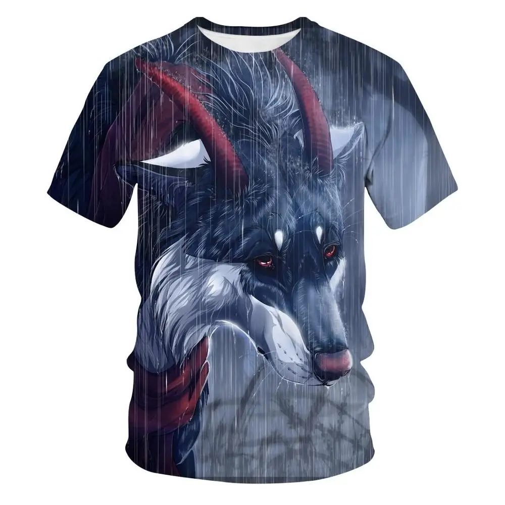 

3D Fox Print T shirts Fashion Cool Clothing For Unisex Adults and Children 3D Printing Men Women Summer Harajuku Clothing Hip
