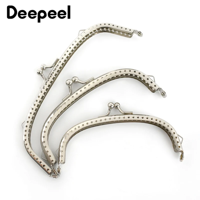 5/10pcs Deepeel 10.5/12.5/15.5cm Silver Purse Frame for Bag Metal Kiss Clasp Handbag Sewing Brackets Hardware Wallet Accessory | Багаж и