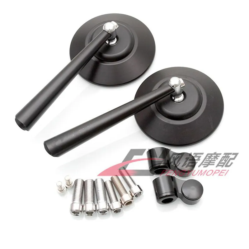 

Black Rearview Mirror Motorcycle Metal Refitting Accessories 10mm 8mm Universal for BMW Honda Yamaha Suzuki Kawasaki Ducati KTM