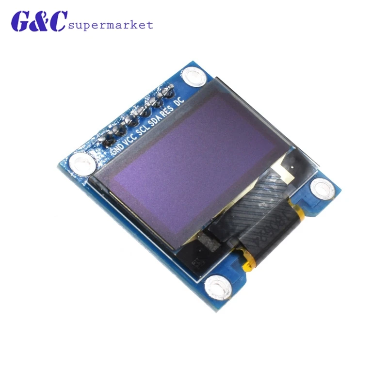 Модуль органического светодиода SPI 0 96 дюйма желтый синий двухцветный 128X64 OLED 6