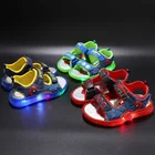 2022 Летняя обувь Mikcy Mouse для мальчиков и девочек, модные детские кроссовки Холодное сердце, симпатичные детские сандалии