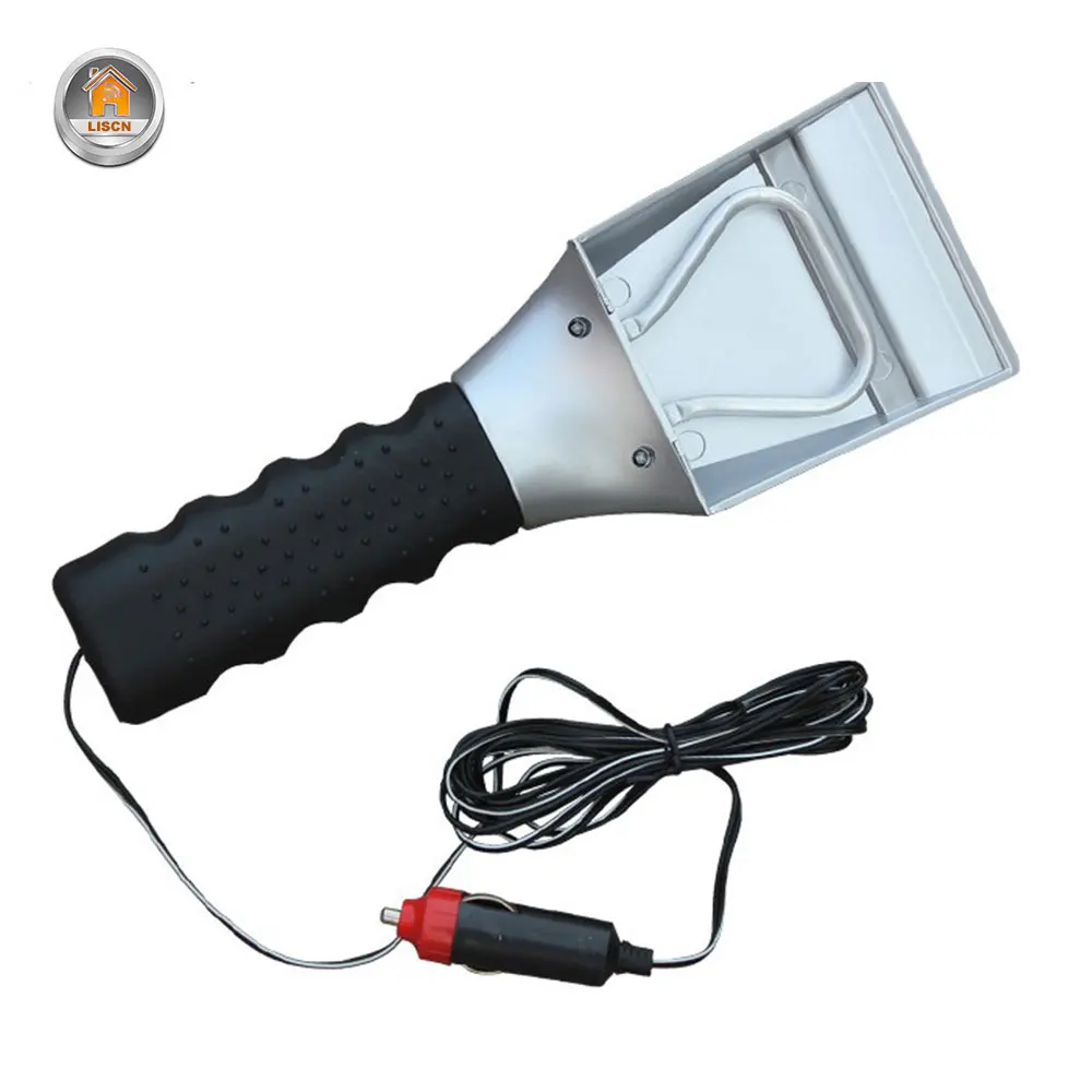 

Автомобильный скребок для льда с подогревом, инструмент для очистки лобового стекла от снега удаление лопатка, автомобильный прикуривател...