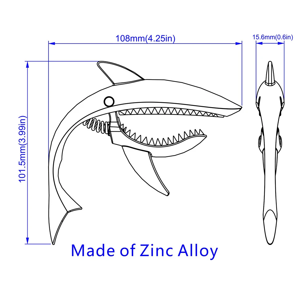 Забавный креативный каподастр акустической гитары быстросменный зажим Zin из