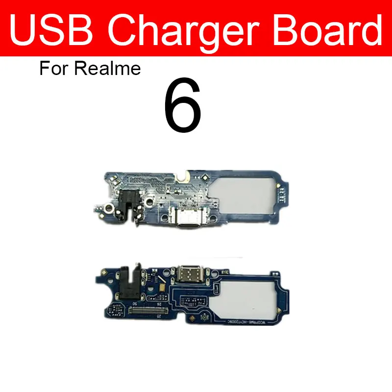 Зарядная Плата Usb для OPPO Realme 2 3 5 5i 6 6i Pro USB-разъем зарядки соединительная плата