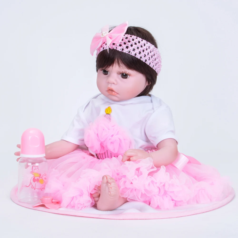 22 &quotреальный вид Bebe Reborn Baby Doll силиконовая виниловая ткань тела Реалистичная