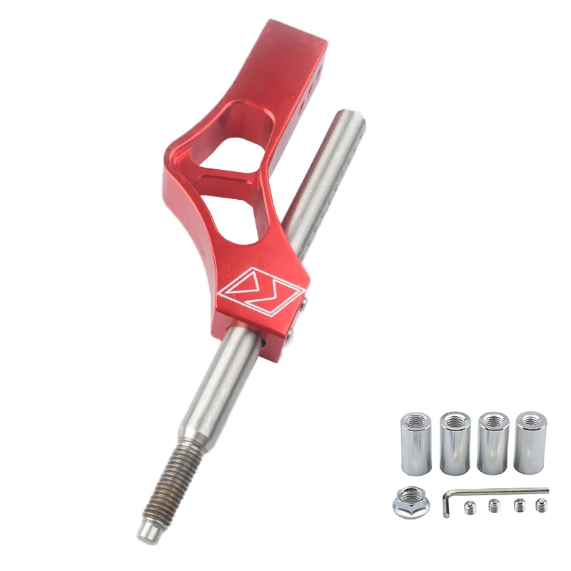 

Aluminum Adjustable Height Lever Car Gear Shift Knob Extender Shifter Extension Single Bend Car Shifter Extende