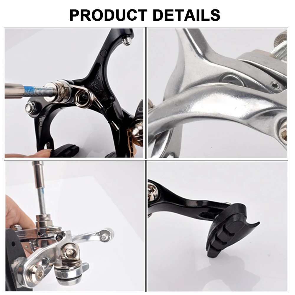 

Bicycle Brake Caliper Dual Pivot U-shape Short Reach Aluminum Alloy Caliper Brake Fit for Most Bicycle, Road Bike, MTB