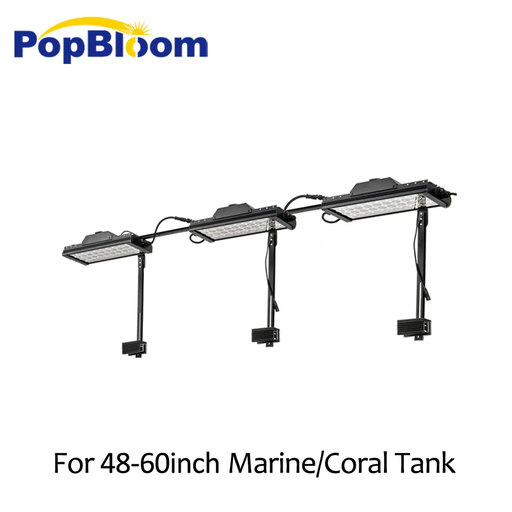 PopBloom 48 &quot~ 60&quot Аквариум Светодиодный светильник ing лампа для аквариума