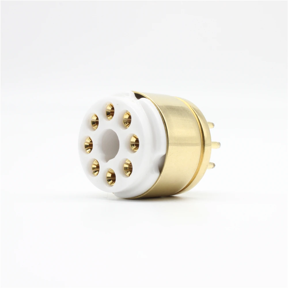 8pin EL34 GZ34 KT88 6V6 6L6 5Z3 6SN7 Восьмиканальный Позолоченные ламповая панель Saver