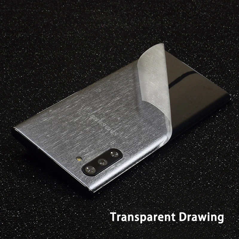 Clear Drawing Прозрачная 3D мягкая пленка из углеродного волокна для SAMSUNG Galaxy Note 10 Plus 8 9 S10+ S9 S8 Plus A60 A80 A750 прозрачная матовая задняя наклейка - Цвет: Clear Drawing