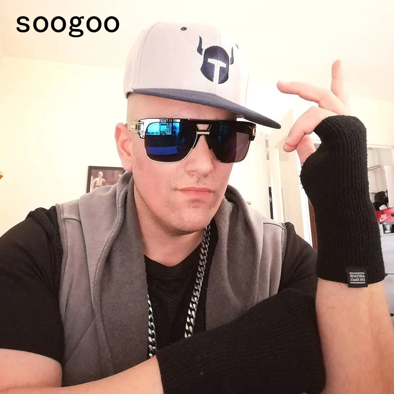 

2021 Fashion Retro Square Sunglasses Men Cool Gentle Vintage Big Frame Sun Glasses Luxury Brand Designer Eyewear Lunettes UV400