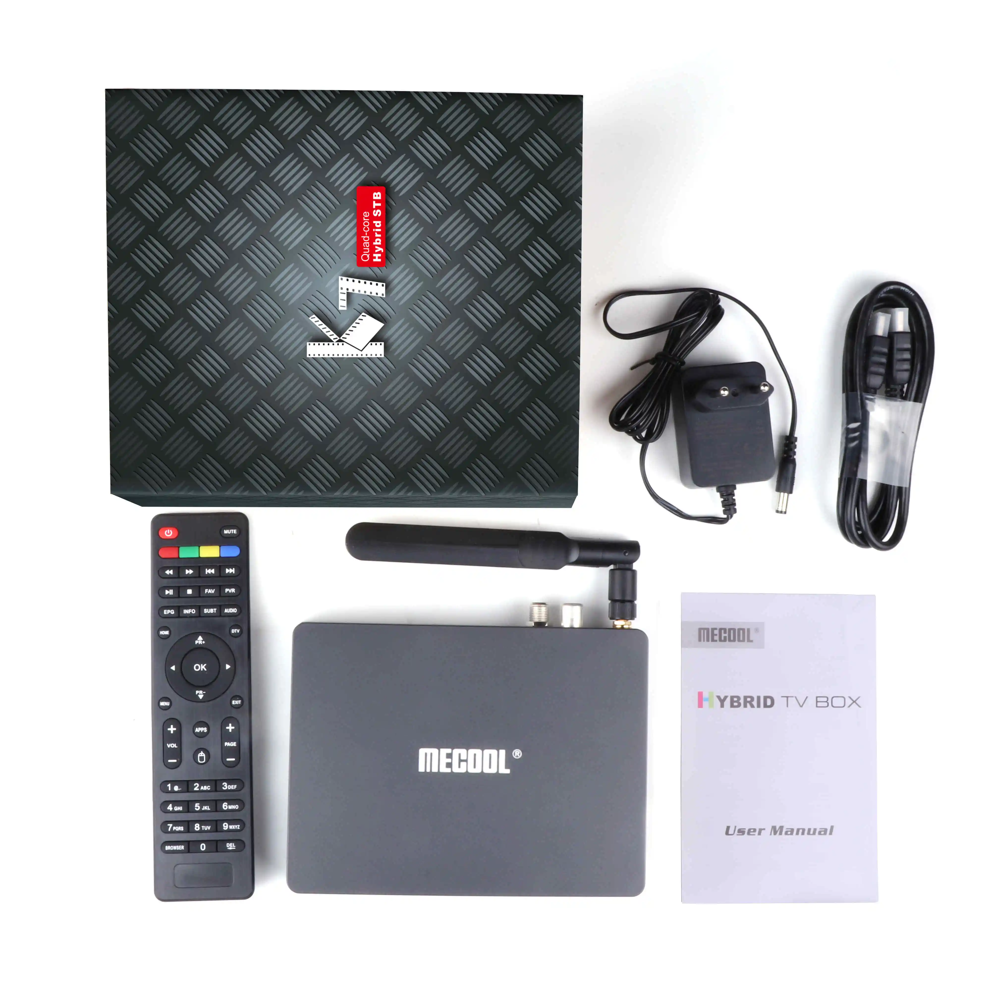 Mecool K7 DVB S2/S T2/T C ТВ приставка 4G RAM 64G ROM Android 9 0 Amlogic S905X2 четырехъядерный 2 4G/5G WIFI BT HDMI RJ45