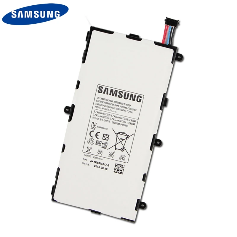 Оригинальный аккумулятор Samsung T4000E для GALAXY Tab3 7 0 T210 T211 T2105 T217a T4000C T4000U планшет
