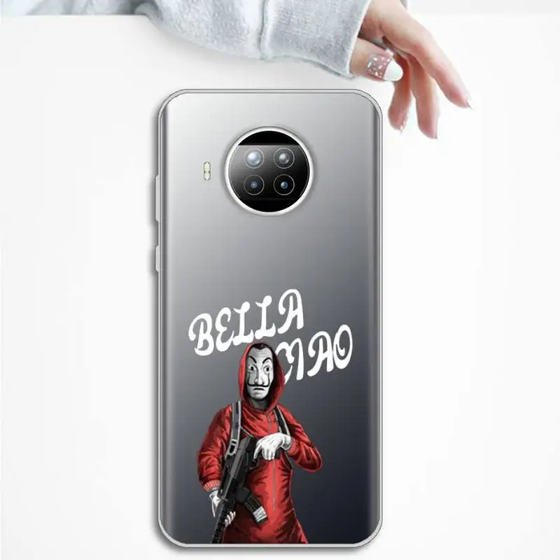 

Money Heist Phone Case Transparent for Xiaomi mi Redmi note 10 t 8 9 pro lite 11 Samsung S 8 9 10 20