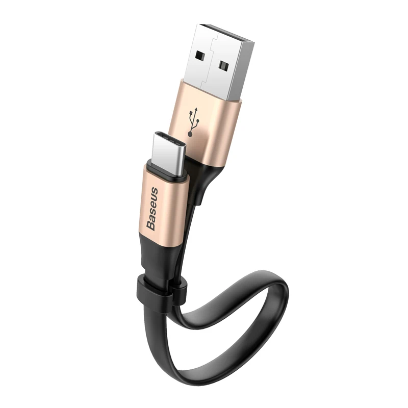 Usb type-c кабель короткий 20 см 3A 5A кабель передачи данных для быстрой зарядки для samsung s9 s8 huawei P30 oneplus xiaomi usb c кабель быстрое зарядное устройство - Цвет: Gold 3A