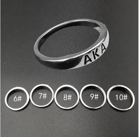 Круглые кольца унисекс с греческими буквами и логотипом соророри для мужчин