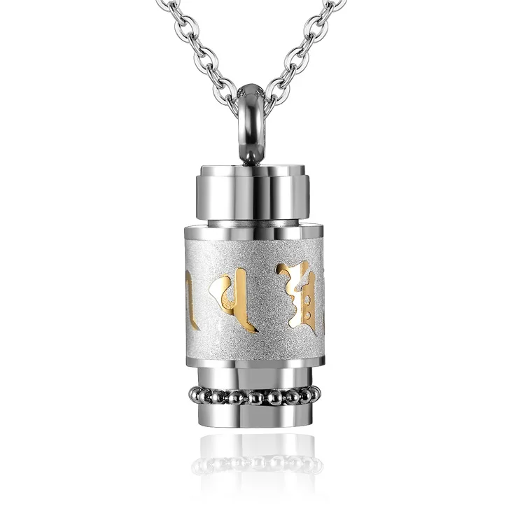 

Pendant Necklace For Women Buddhism Style Party Vintage Stainless Steel Jewelry