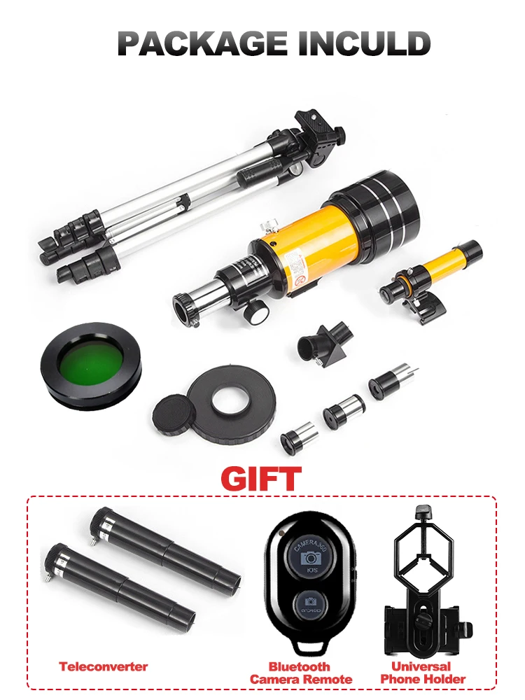 

Powerful Astronomical Telescope 150 Times Zoom HD High-Power Portable Tripod Night Vision Deep Space Star View Moon Universe