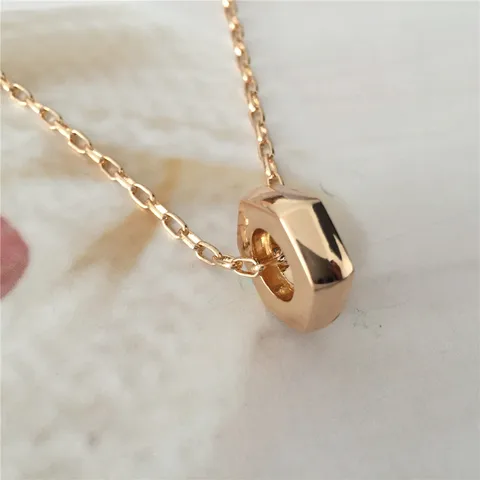 Модное ожерелье с кулоном в виде шестигранной гайки золотого цвета для женщин и девочек, шикарное современное геометрическое ожерелье винтажные готические украшения