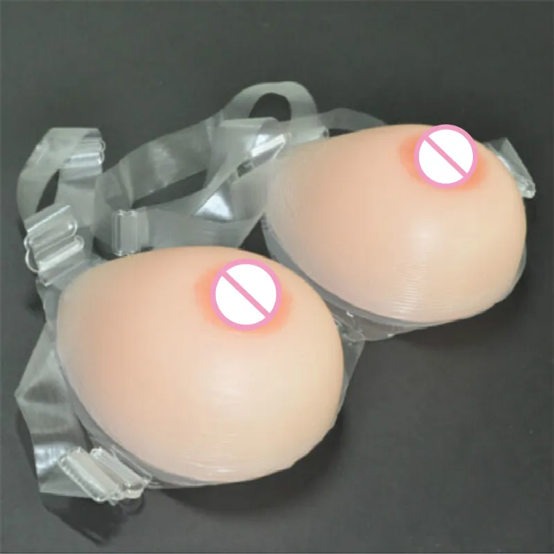 Silicone Waterdrop Breast Form Strap-On Mastectomy Cross Dresser Realistic Full Soft Boobs Transgender Queen Transvestite Bra | Женская