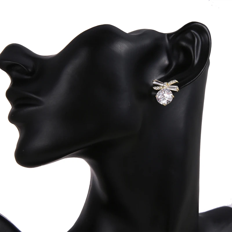 Emmaya модный дизайн для женщин серьги тонкой работы кубический циркон с разными