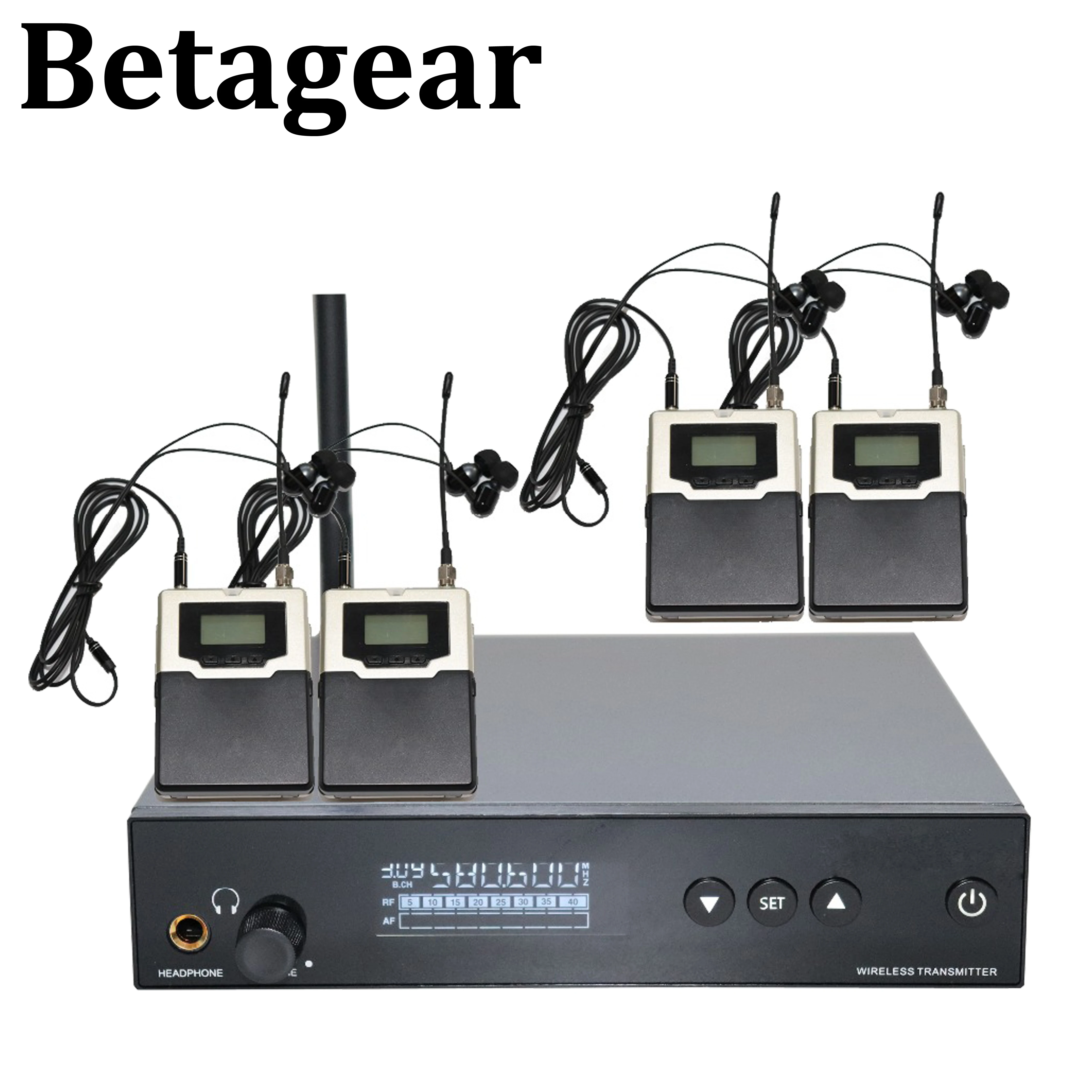 Betagear professional audio stage in ear monitor wireless L560 4 ресивер IEM Uhf Беспроводная искусственная кожа