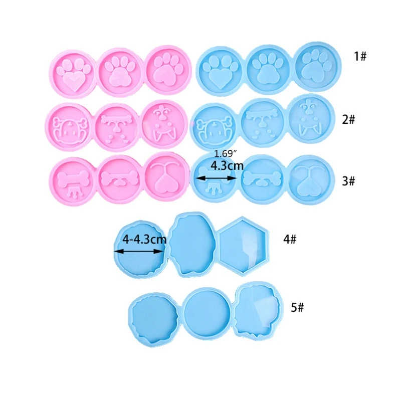 

1 Set Phone Grip Mold Epoxy Resin On Top Mold Kit 15 Cavity Silicone Irregular Round Mount Phone Holder Stand Molds Craft Tool