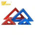 Угловая линейка из алюминиевого сплава, Метрическая треугольная, 45 градусов, для столярных работ