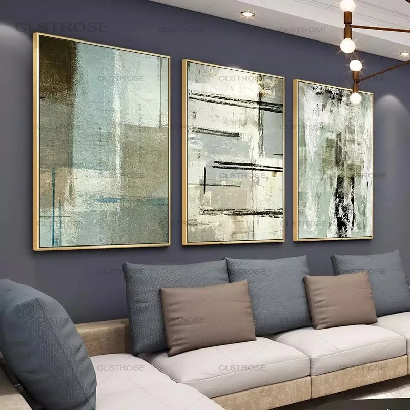 

Abstract Canvas Painting Green Poster and Print for Living Room Bedroom Decorative Modern Picture Wall Art Home Canvas Painting