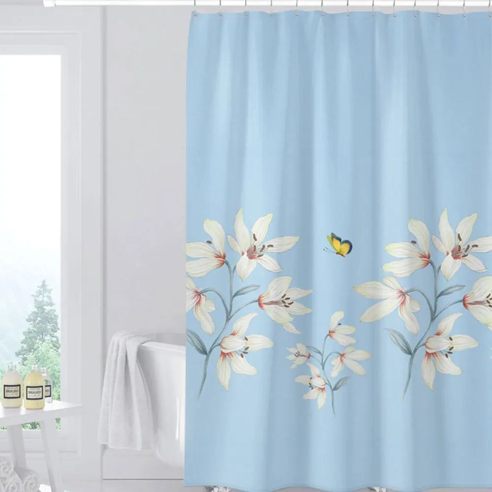 1 шт. занавеска для душа с цветочным узором | Дом и сад