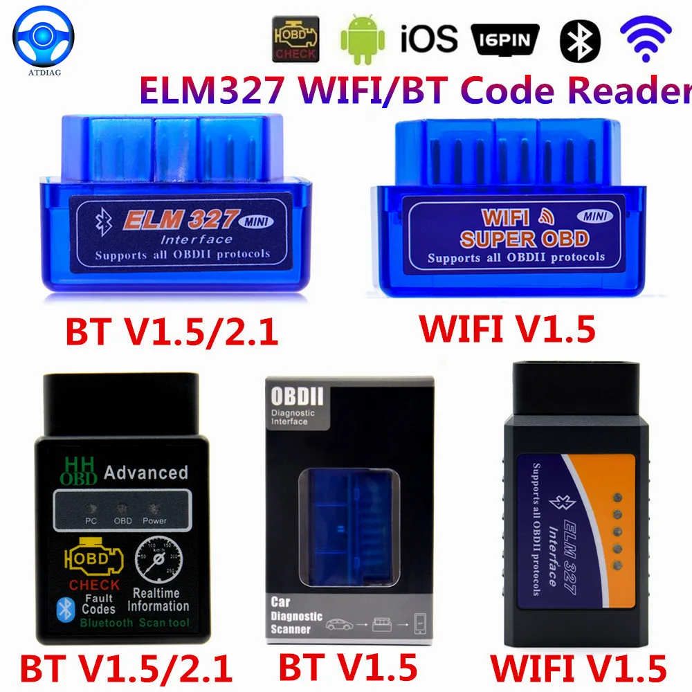 Автомобильный диагностический сканер ELM327 последняя версия Super Mini Bluetooth OBD2 Elm 327