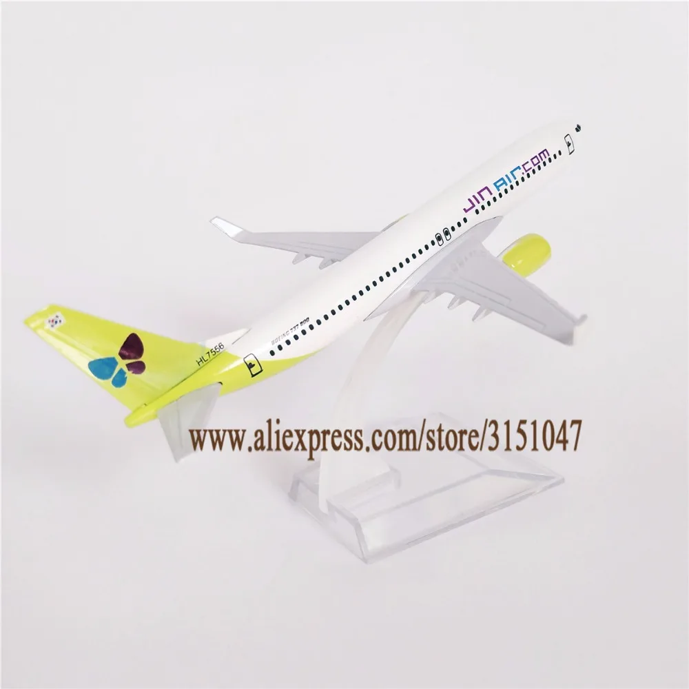 Модель самолета JinAir JIN AIR Boeing 737 модель из сплава и металла 15 см подарок для B737