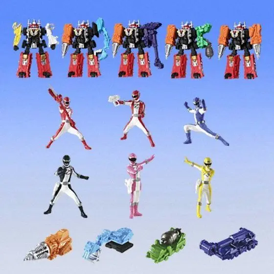 Оригинальная фигурка BANDAI модель Gogo Sentai Boukenger Gacha из принта декоративная игрушка |