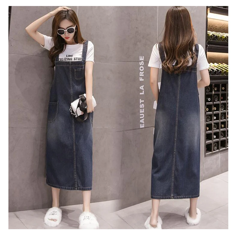 Джинсовое платье 2020 летнее милое стильное джинсовое на бретельках женский