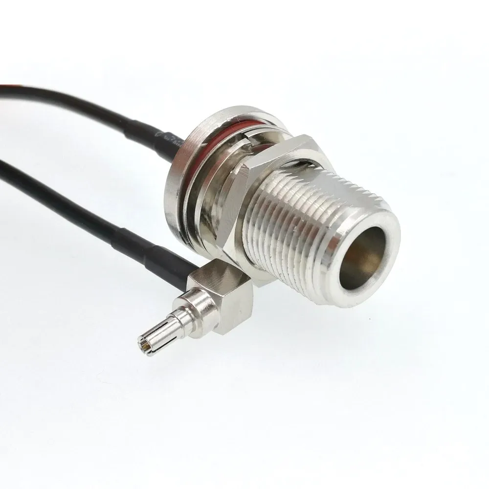 Переходник CRC9 Male с прямым углом к N Female коннектор Pigtail RG174 кабель 10 дюймов 25 см|angle