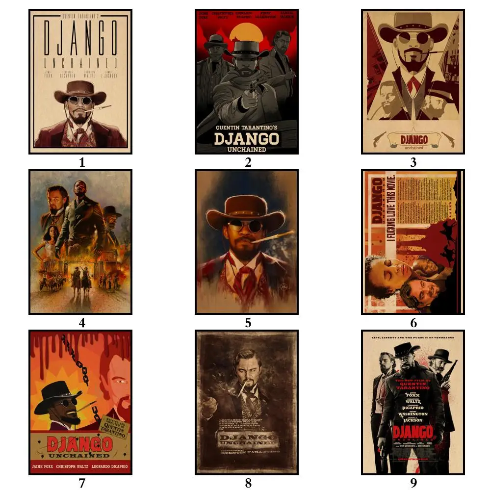 37 дизайнов картина Квентина дджанго развязанная искусственная живопись