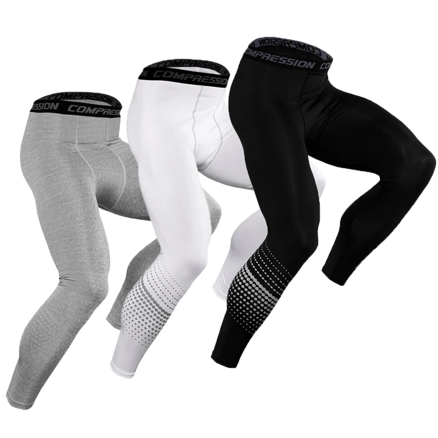 2019 мужские Компрессионные спортивные Леггинсы легинсы для бега эластичные