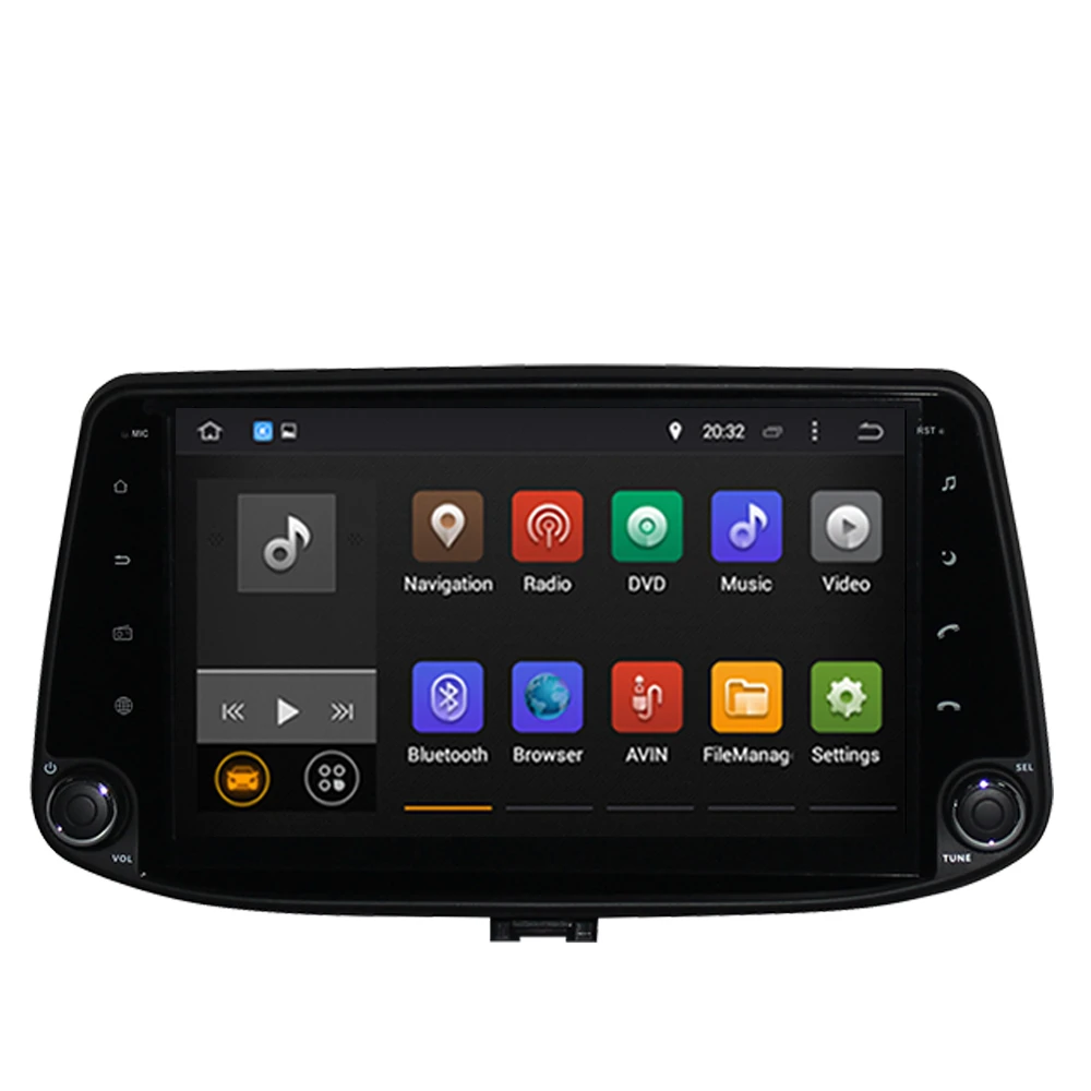 Автомобильный мультимедийный DVD-плеер на Android 10 0 с GPS-навигацией для Hyundai i30 2017-2022