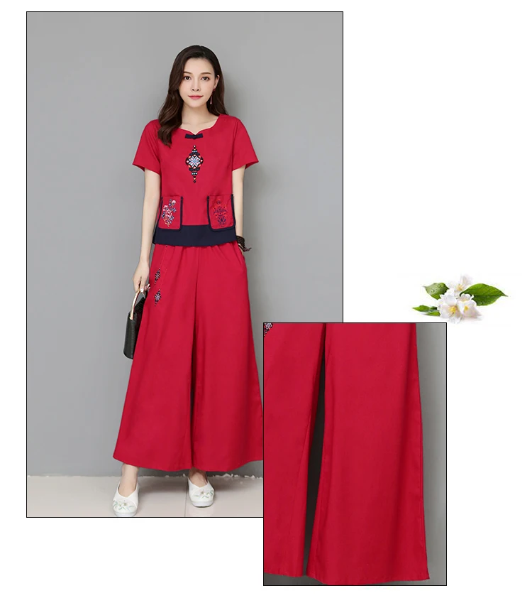 Китайское платье Cheongsam льняное женское традиционное китайское стильное платье Cheongsam женское платье с коротким рукавом Qipao платье с национальным принтом