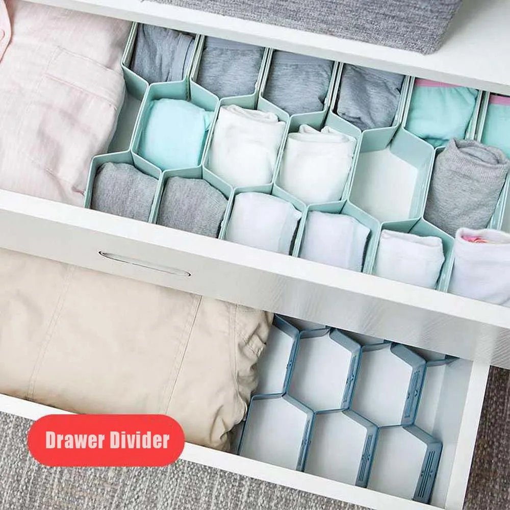 Drawer Honeycomb Clapboard Partition Divider Box Separator DIY Grid Storage Organizer Cell Sorting Panties Socks | Дом и сад