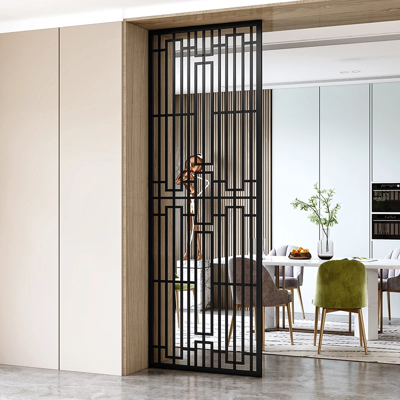 

Скандинавский минималистичный вход в гостиную, вход с перегородками, Современный художественный вход в пол, Европейский полый стиль, украш...