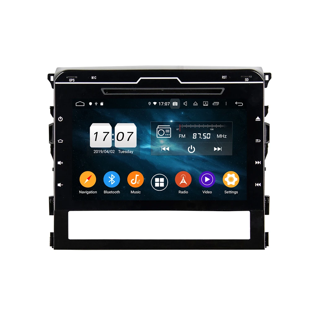 Автомагнитола для Toyota Land Cruiser 9 0 Android 2016 Восьмиядерный процессор 4 Гб ОЗУ 64 ПЗУ DVD