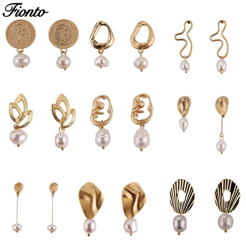 Серьги-подвески FIONTO CE05103/5 женские металлические висячие украшения