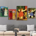 Забавное художественное искусство толстые танцовщицы картины на холсте Фернандо Ботеро плакат и печать настенные художественные картины для гостиной домашний декор